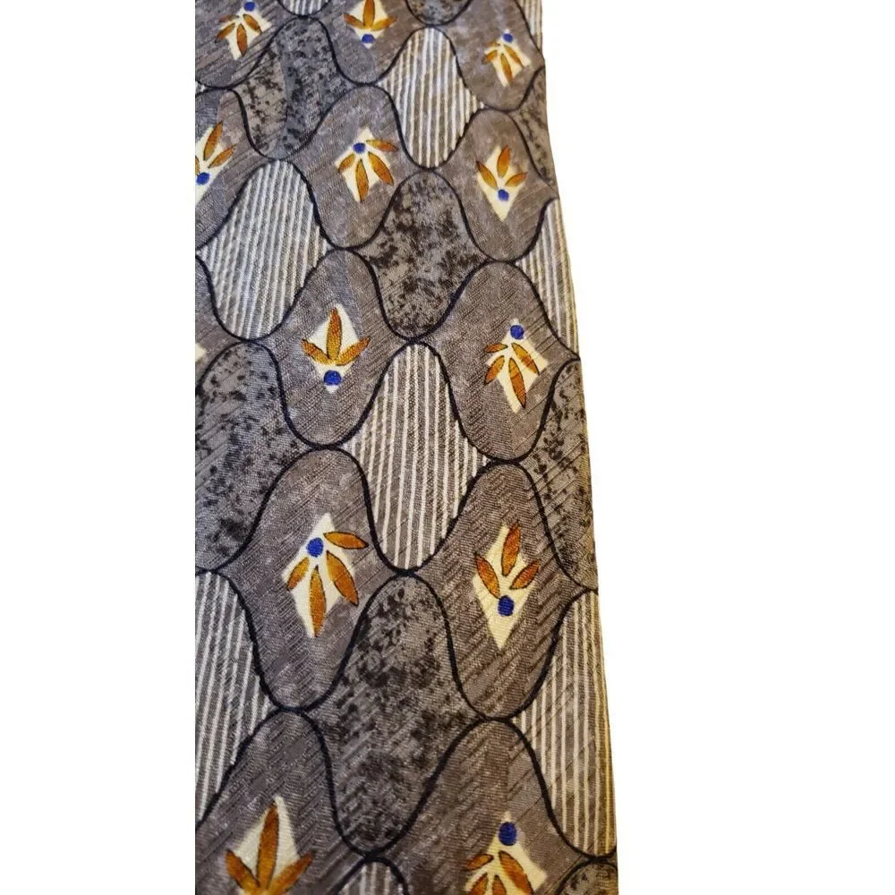 Robert Talbott Best of Class Luxury Tie Nordstrom Tan Geometric Necktie Silk USA
